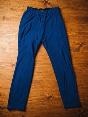 Black Diamond Mens XL Blue Fleece Pants Made in USA Climbing Gorpcore Vintage